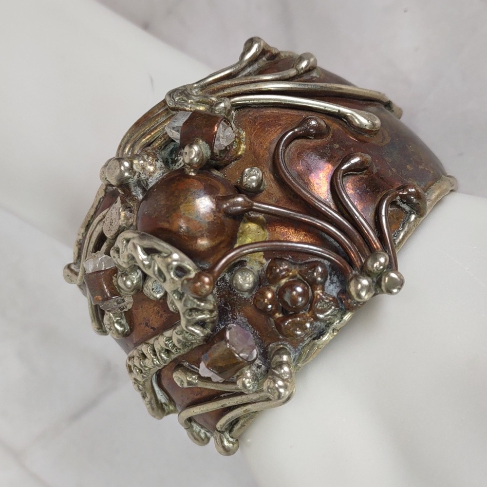 Artisan Crafted Brutalist Cuff Bracelet